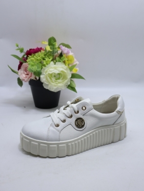 Buty sportowe damskie na płaskim (36-41) 6640 WHITE