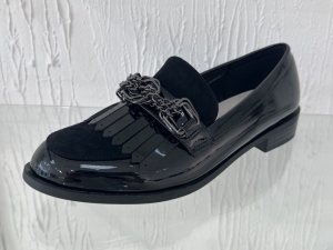 Mokasyny damskie na płaskim (36-41) GD-XR-316 BLACK