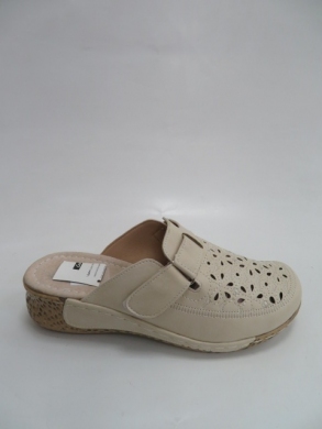 Klapki damskie na koturnie (39-43) DJ6-13 BEIGE