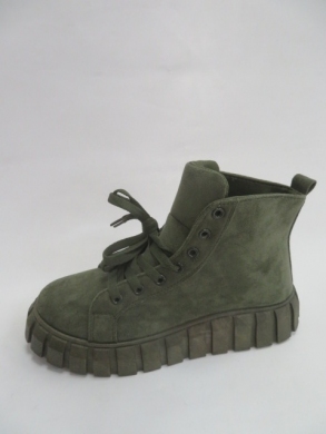 Botki damskie jesienne na koturnie (36-41) XA057 VERDE
