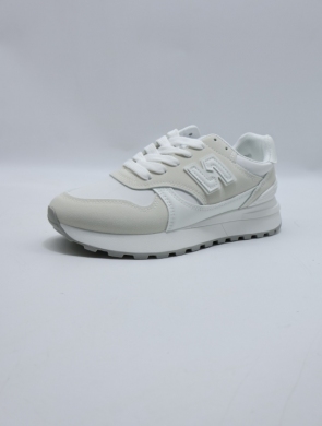 Buty sportowe damskie na płaskim (36-41) 24069 WHITE