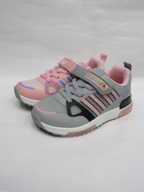 Buty sportowe dziewczęce (26-31) D11-3 PINK/GREY LAMPA