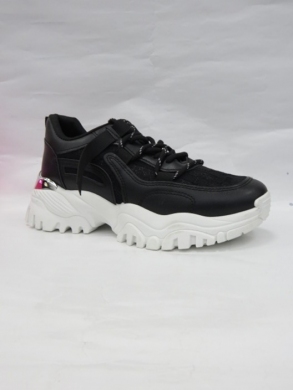 Buty sportowe damskie na płaskim (36-41) AB960 BLACK