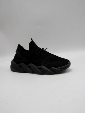 Buty sportowe damskie na płaskim (36-41) 88-189 BLACK