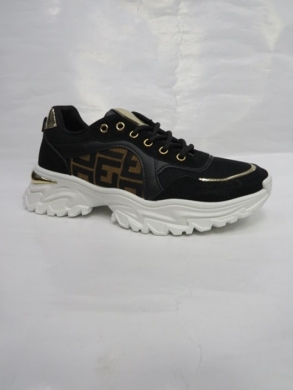 Buty sportowe damskie na płaskim (36-41) AB988 BLACK