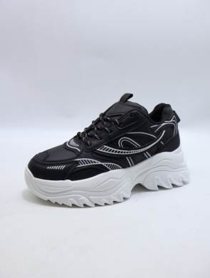 Buty sportowe damskie na płaskim (36-41) 6025 BLACK