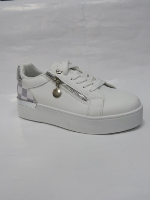 Buty sportowe damskie na płaskim (36-41) BO-729 SILVER