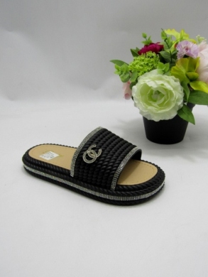 Klapki damskie na płaskim (36-41) 5073 BLACK