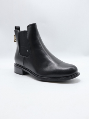 Botki damskie ocieplane na płaskim (36-41) SA3128-1 BLACK