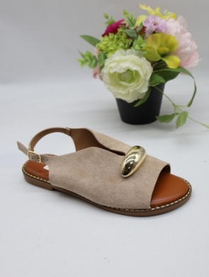 Sandały damskie na płaskim (36-41) 9036 KHAKI