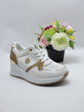 Buty sportowe damskie na koturnie (36-41) LDLJ-177 WHITE