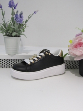 Buty sportowe damskie na płaskim (36-41) EV392-1 BLACK