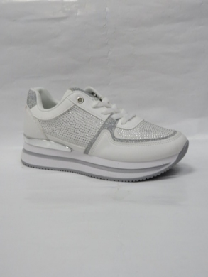 Buty sportowe damskie na płaskim (36-41) SX18 WHITE