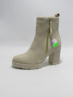 Botki damskie ocieplane na obcasie (36-41) DES627S BEIGE