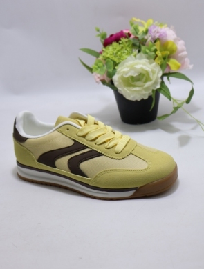 Buty sportowe damskie na płaskim (36-41) C3943 YELLOW