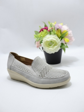 Półbuty damskie na koturnie (36-41) VR238 LGREY