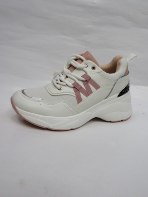Buty sportowe damskie na koturnie (36-41) 22250 WHI/PINK