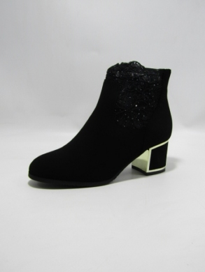Botki damskie ocieplane na obcasie (36-41) T2350 BLACK