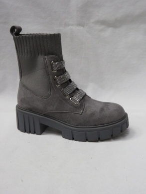 Botki damskie na płaskim (36-41) YK22 GREY