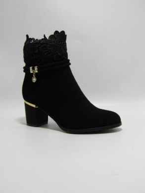 Botki damskie ocieplane na obcasie (36-41) AXHX-15 BLACK