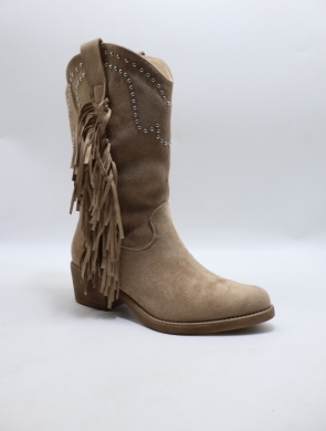 Kozaki damskie na obcasie (36-41) RQ538 KHAKI