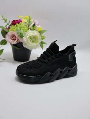 Buty sportowe damskie na płaskim (36-41) AD69 BLACK