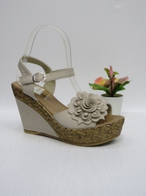 Sandały damskie na koturnie (36-41) S9001 BEIGE