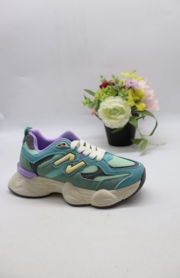 Buty sportowe damskie na płaskim (36-41) 24071 GREEN