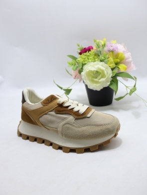 Buty sportowe damskie na płaskim (36-41) 8353 KHAKI