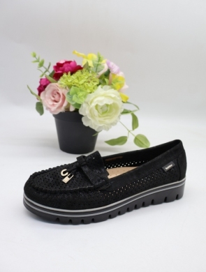 Mokasyny damskie na płaskim (36-41) X-53 BLACK