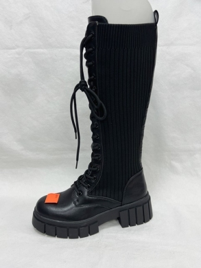 Kozaki damskie na płaskim (36-41) JW171 BLACK