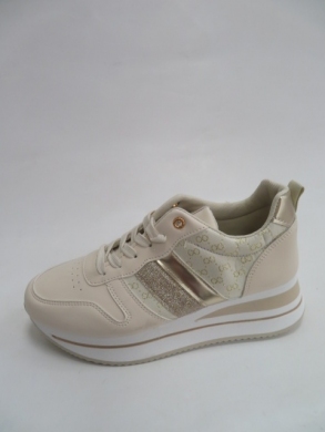 Buty sportowe damskie na płaskim (36-41) AB211 BEIGE