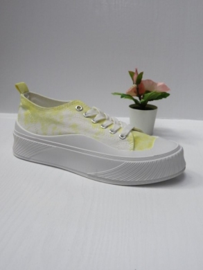 Trampki damskie na koturnie (36-41) LS616 YELLOW