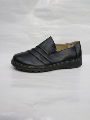 Półbuty damskie na płaskim (36-42) 37006-21 BLACK