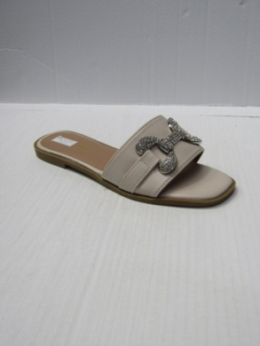 Klapki damskie na płaskim (36-41) R13 BEIGE