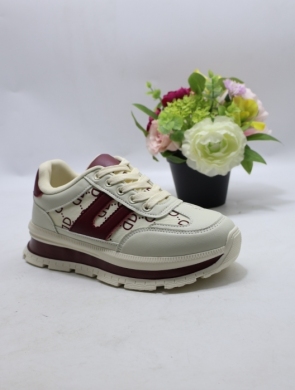 Buty sportowe damskie na płaskim (36-41) B2137 BEIGE