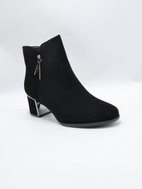 Botki damskie ocieplane na obcasie (36-41) DX2308N BLACK