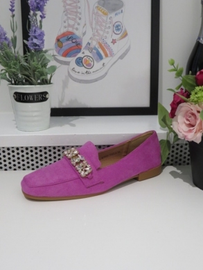 Mokasyny damskie na płaskim (36-41) 7137 PURPLE