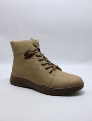 Botki damskie ocieplane na płaskim (36-42) SG968-2 KHAKI