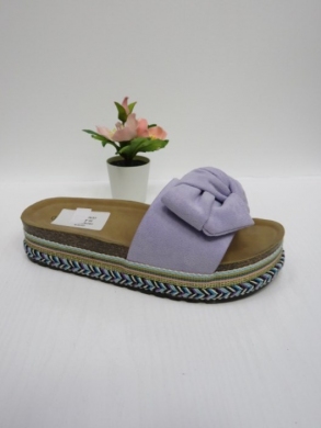 Klapki damskie na koturnie (36-41) FB242 PURPLE