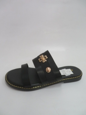Klapki damskie na płaskim (36-41) ML197 BLACK
