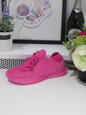 Buty sportowe damskie na płaskim (36-41) TA27 ROSE/RED
