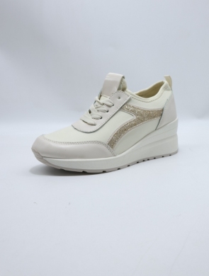 Buty sportowe damskie na koturnie (36-41) J-156 BEIGE