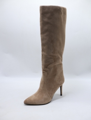 Kozaki damskie ocieplane na szpilce (36-41) 588-43 KHAKI