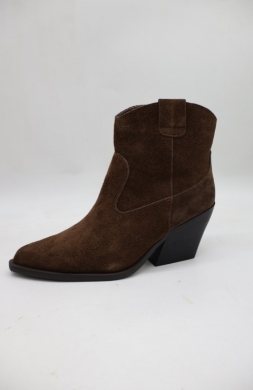 Botki damskie na obcasie (36-41) 5078 BROWN
