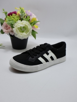 Buty sportowe damskie na płaskim (36-41) 888-3 BLACK