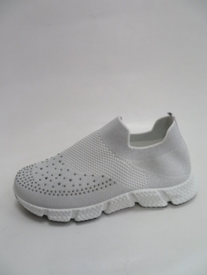 Buty sportowe damskie na płaskim (36-41) YF605 WHITE