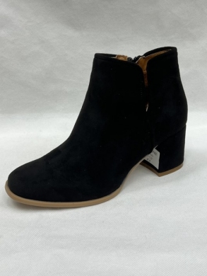 Botki damskie ocieplane na obcasie (36-41) A6202 BLACK