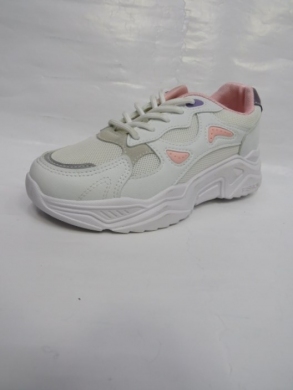 Buty sportowe damskie na płaskim (36-41) E590-3 WHITE/PINK