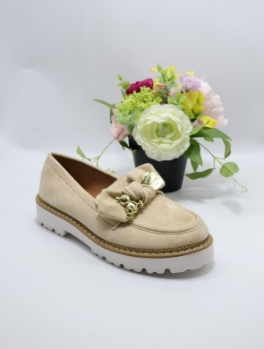 Mokasyny damskie na płaskim (36-41) G1755 BEIGE